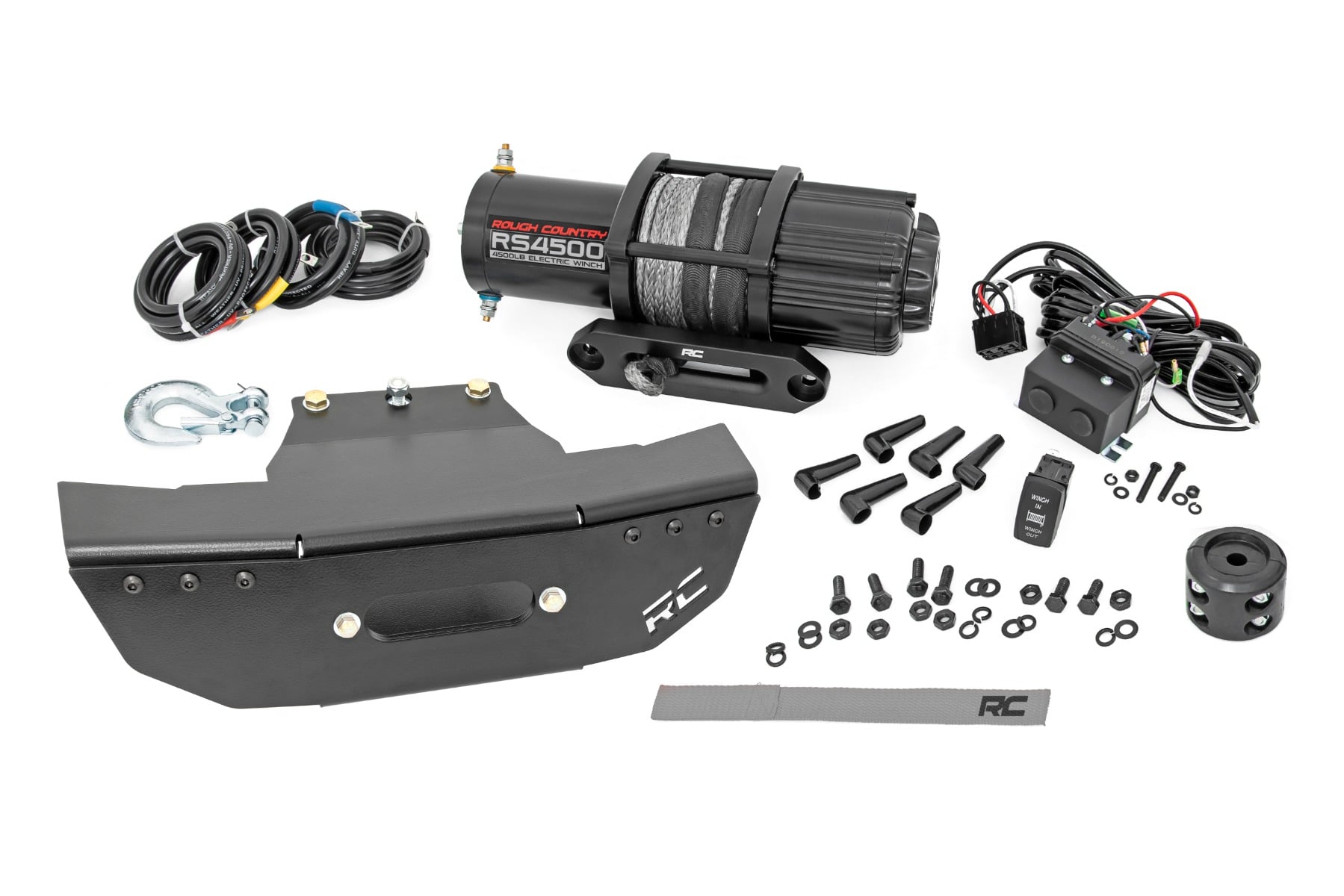 Rough Country Winch Mount RS4500S Polaris RZR Turbo S4