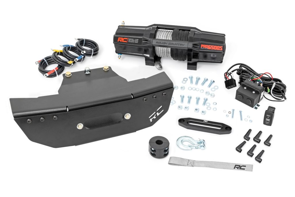 Rough Country Winch Mount RS4500S Polaris RZR Turbo S4