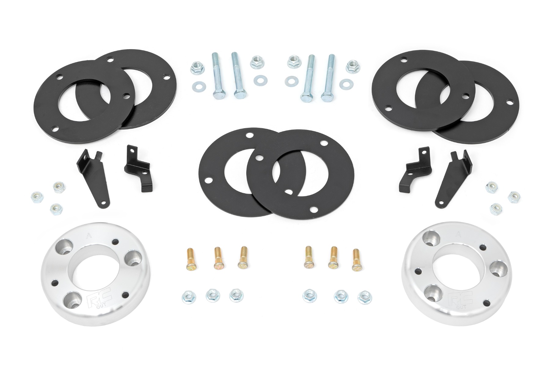 Rough Country 2 Inch Lift Kit Alum Spacer CCD Ford Expedition 4WD (2018-2024)