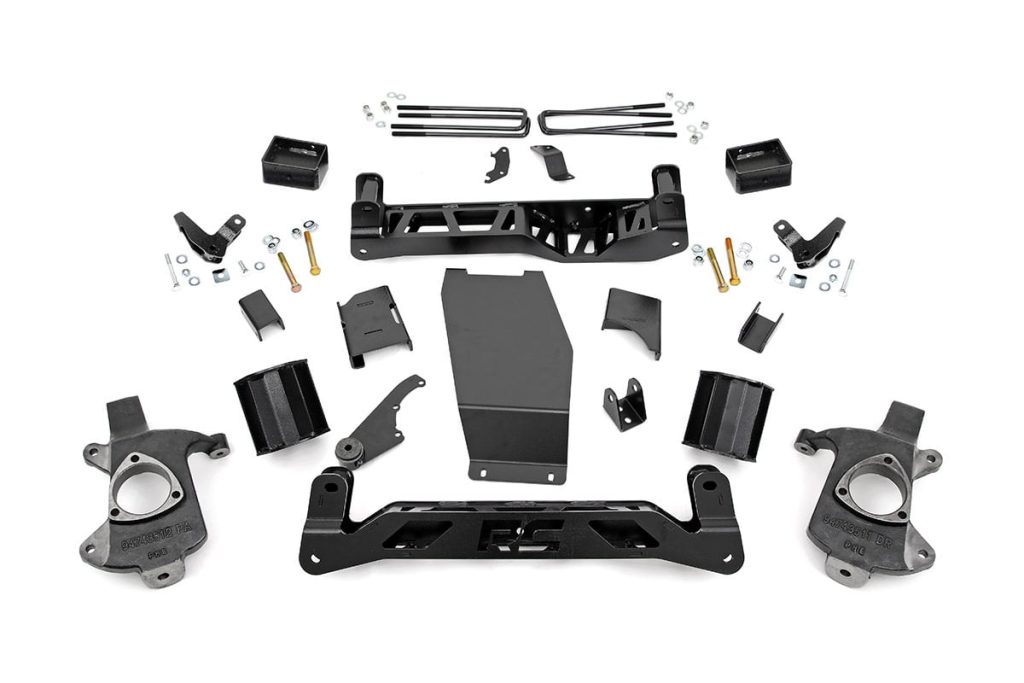 Rough Country 5 Inch Lift Kit Magneride Cast Steel GMC Sierra 1500 Denali 4WD (14-18)
