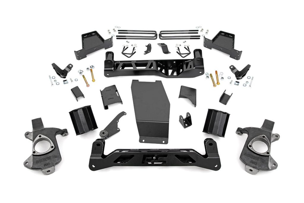 Rough Country 6 Inch Lift Kit Magneride Cast Steel GMC Sierra 1500 Denali 4WD (14-18)
