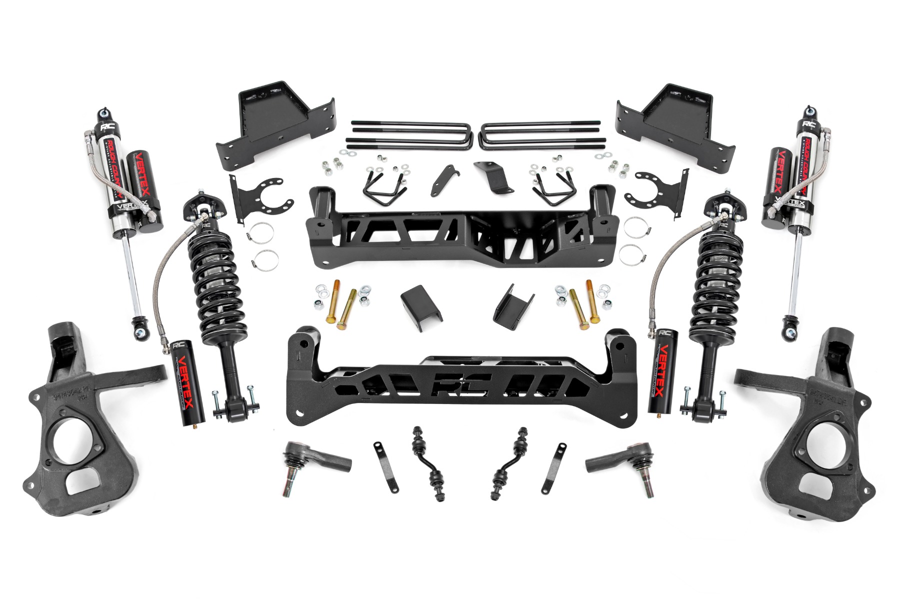Rough Country 7 Inch Lift Kit Alum/Stamp Steel Vertex Chevy/GMC 1500 (14-18 & Classic)