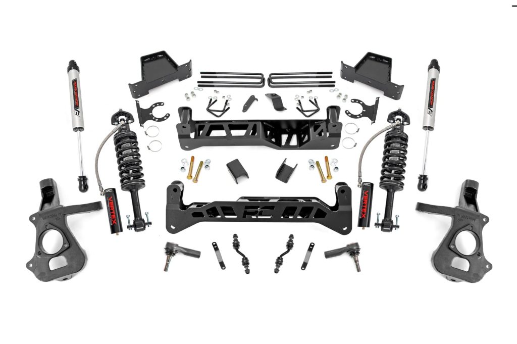 Rough Country 7 Inch Lift Kit Cast Steel Vertex/V2 Chevy/GMC 1500 (14-18 & Classic)