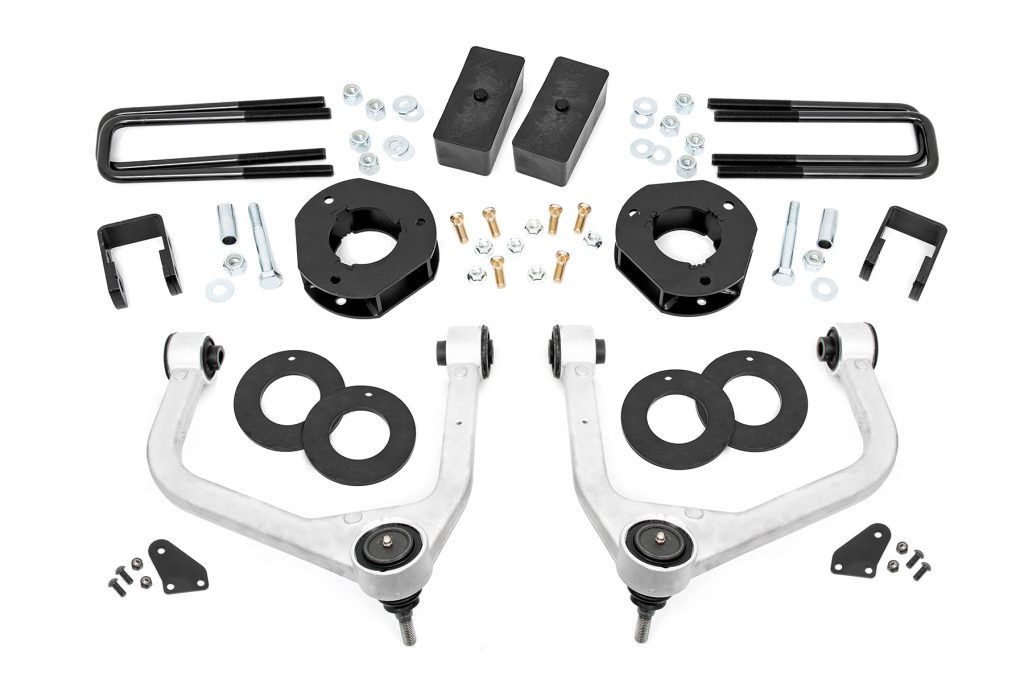 Rough Country 3.5 Inch Lift Kit Adaptive Ride Control Chevy/GMC Sierra 1500 (19-24)/Silverado 1500 (19-24)