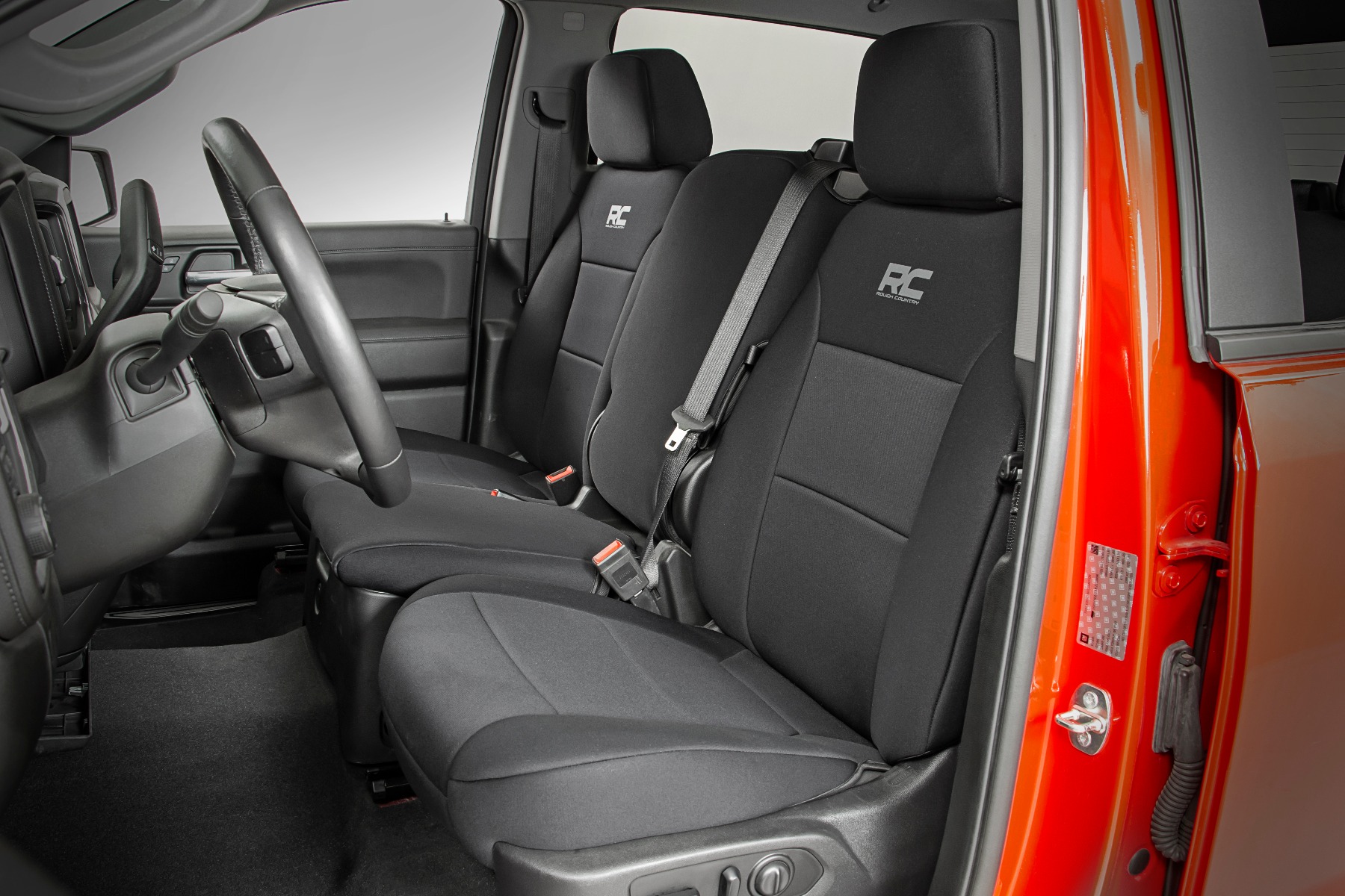 Rough Country Seat Covers FR 40/20/40 RR 60/40 Chevy/GMC Sierra 1500 (19-26)/Silverado 1500 (19-26)