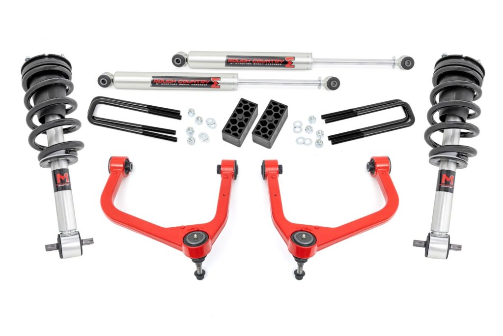 Rough Country 3.5 Inch Lift Kit M1 Struts/M1 Chevy Silverado 1500 2WD/4WD (2019-2024)