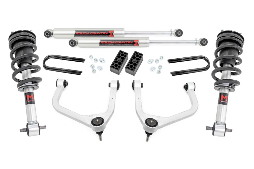 Rough Country 3.5 Inch Lift Kit M1 Rear Mono Leaf Chevy Silverado 1500 (22-24)