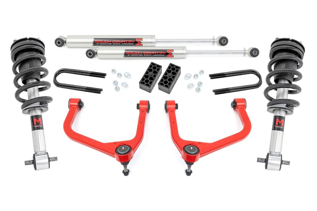 Rough Country 3.5 Inch Lift Kit M1 Rear Mono Leaf Chevy Silverado 1500 (22-24)
