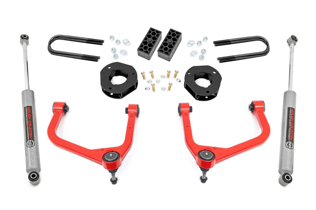 Rough Country 3.5 Inch Lift Kit Rear Mono Leaf Chevy Silverado 1500 2WD/4WD (2025-2026)