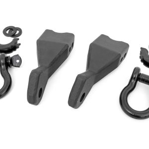 Rough Country Tow Hook Brackets D-Ring Combo Chevy Silverado 1500 2WD/4WD (2019-2022)