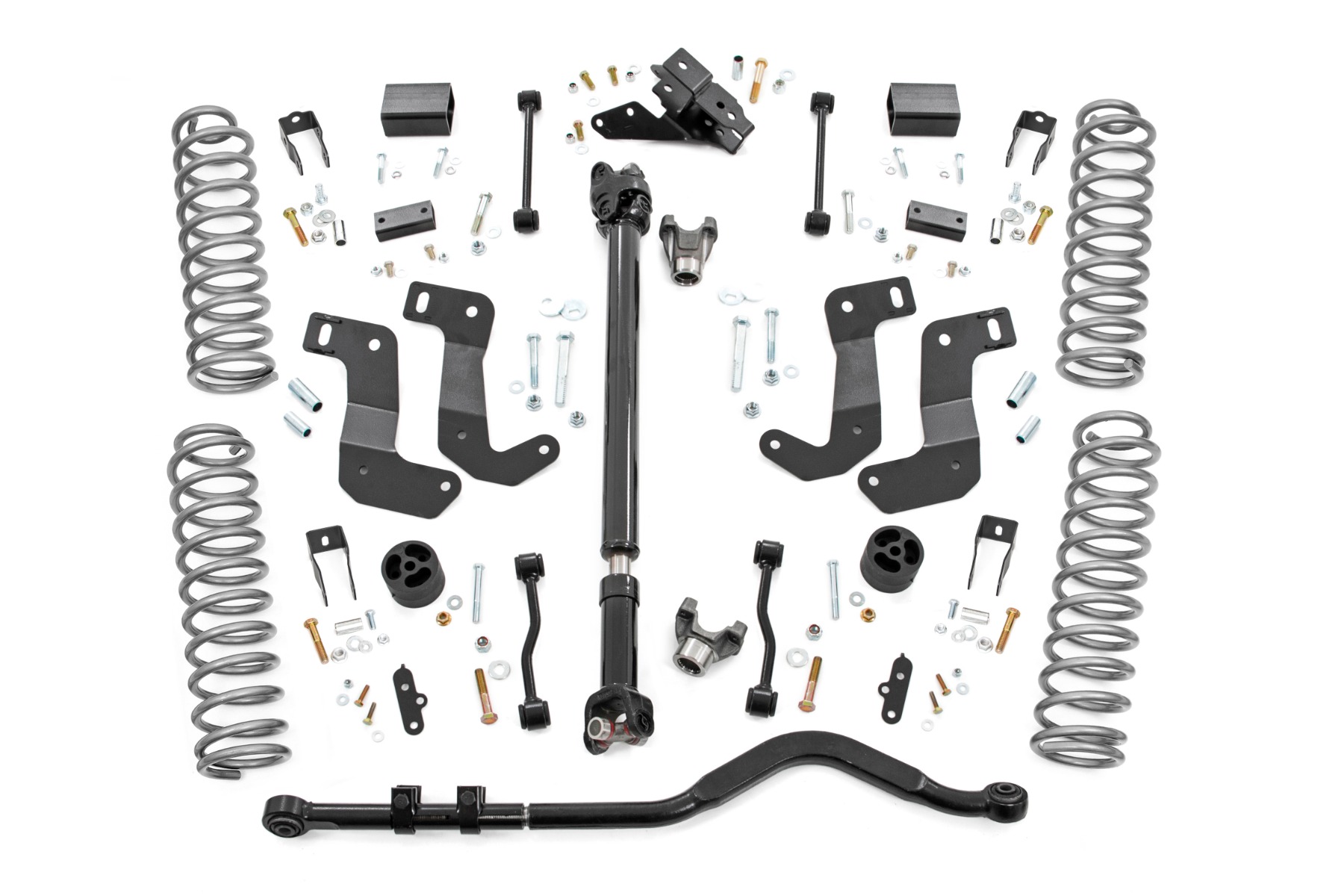 Rough Country 3.5 Inch Lift Kit C/A Drop 4-Door 392 Jeep Wrangler Unlimited (18-23)