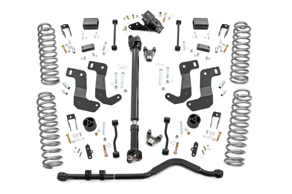 Rough Country 3.5 Inch Lift Kit C/A Drop 4-Door 392 Jeep Wrangler Unlimited (24-26)