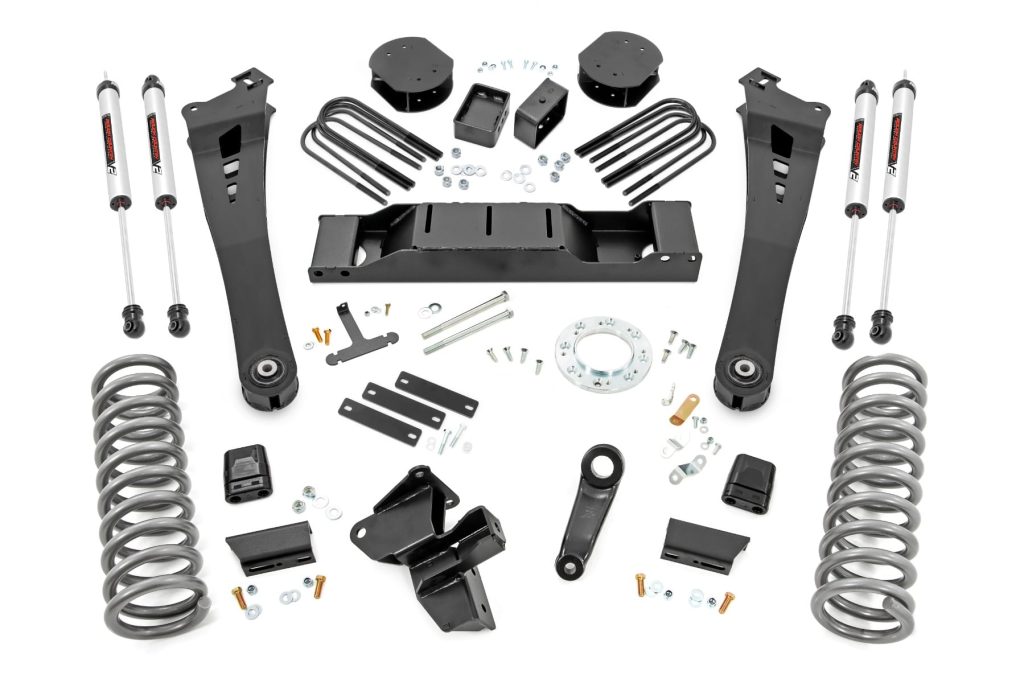 Rough Country 5 Inch Lift Kit Diesel AISIN V2 Ram 3500 4WD (2019-2024)