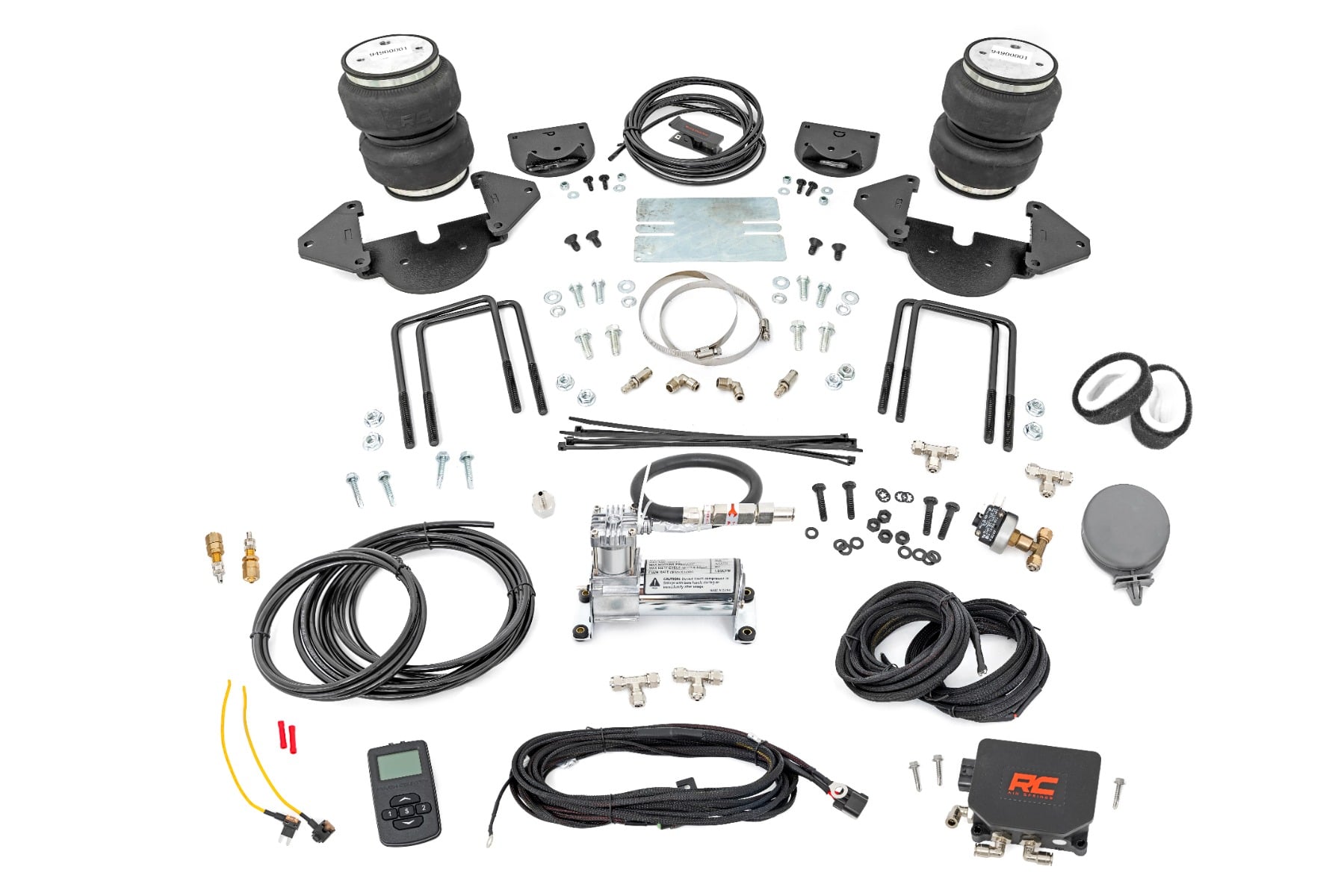 Rough Country Air Spring Kit w/compressor Stock Height Wireless Controller Chevy/GMC 1500 (19-25