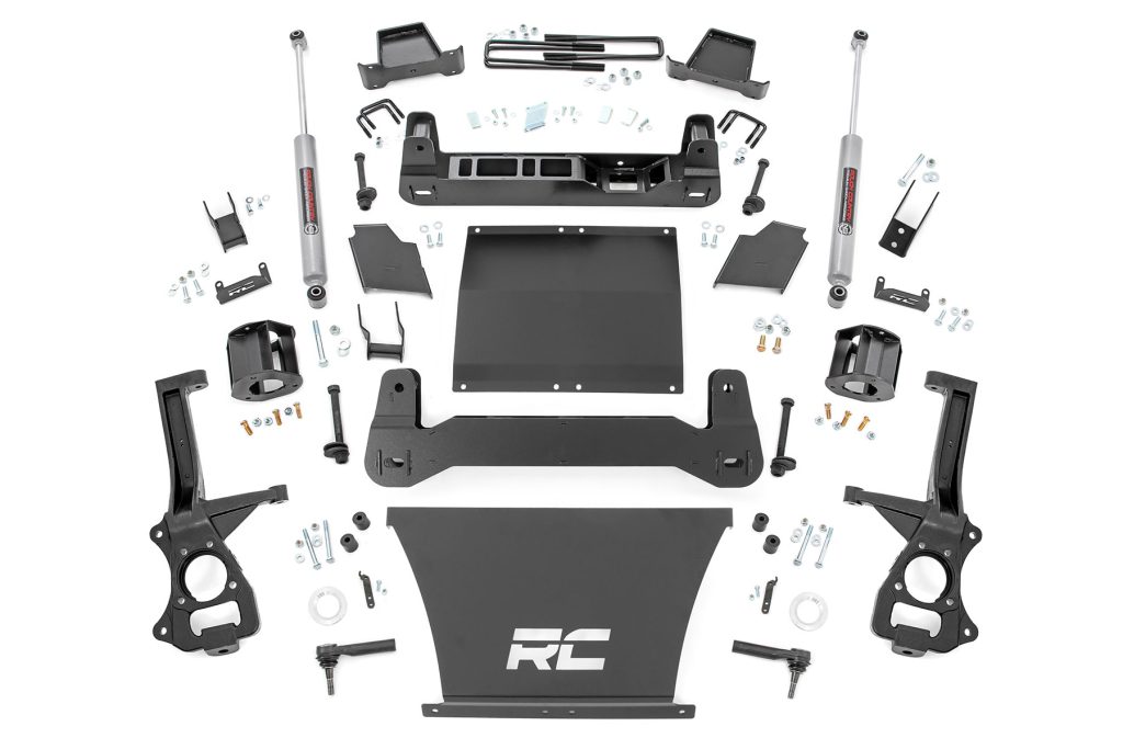 Rough Country 4 Inch Lift Kit AT4/Trailboss Chevy/GMC Sierra 1500 (19-24)/Silverado 1500 (19-24)