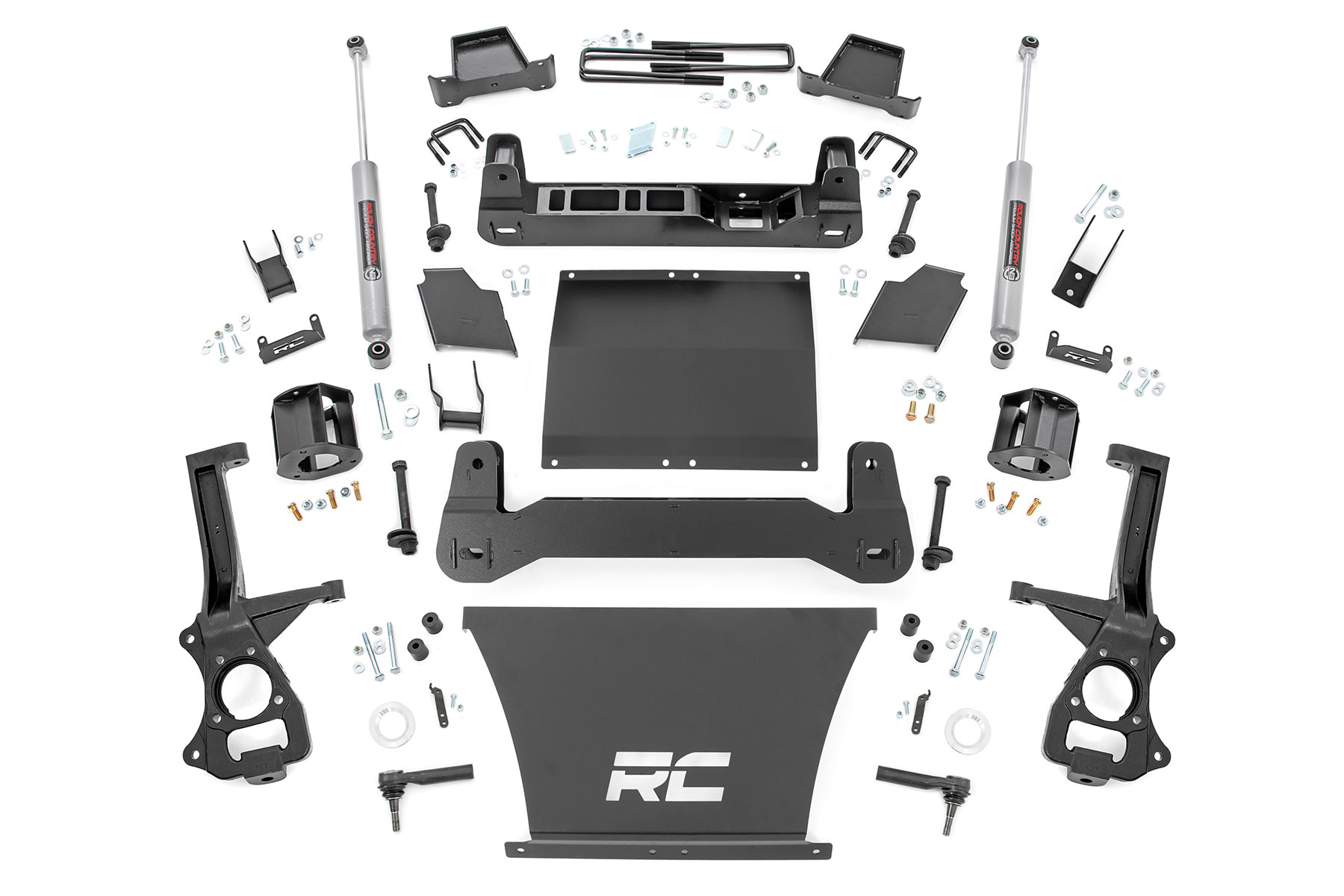 Rough Country 4 Inch Lift Kit AT4/Trailboss Chevy/GMC Sierra 1500 (19-24)/Silverado 1500 (19-24)