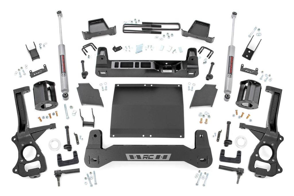 Rough Country 6 Inch Lift Kit Diesel Chevy Silverado 1500 4WD (2019-2024)