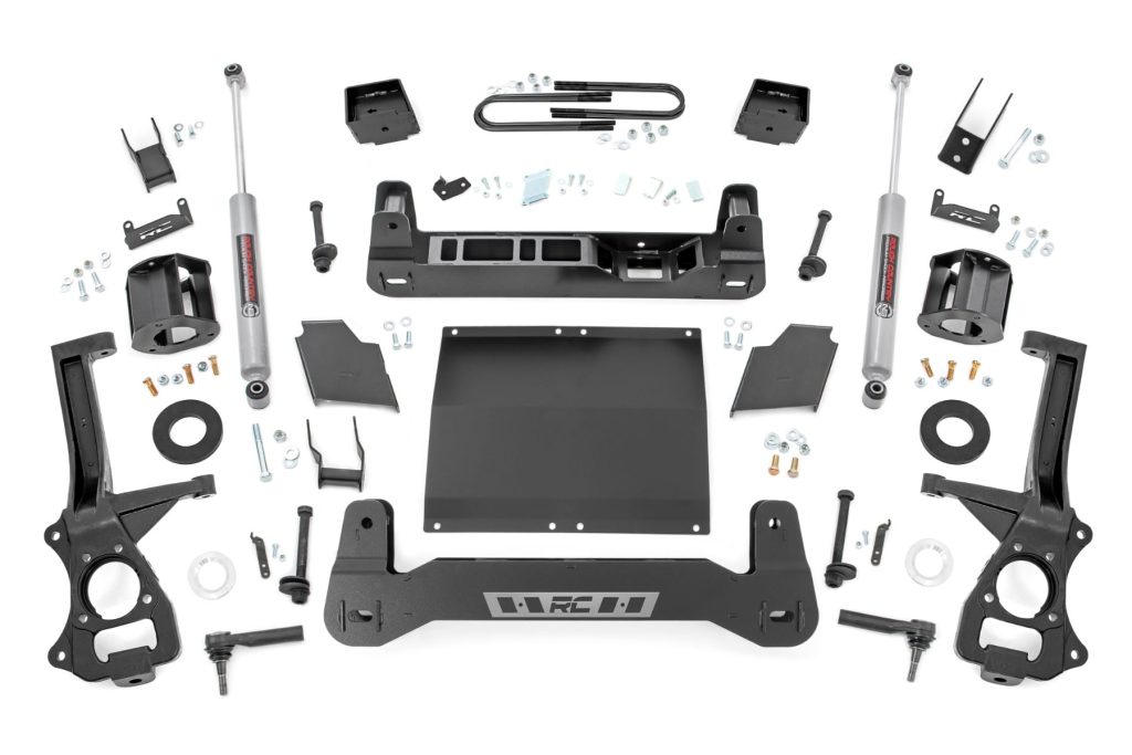 Rough Country 6 Inch Lift Kit Mono Leaf Rear Diesel GMC Sierra 1500 2WD/4WD (25-26)