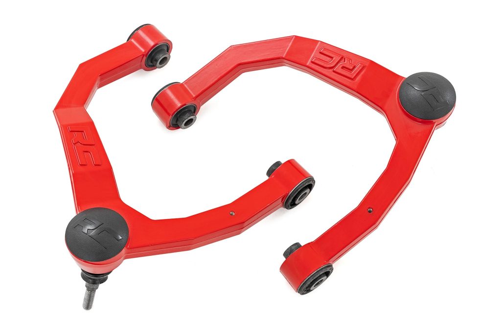 Rough Country Red Forged Upper Control Arms OE Upgrade Red Chevy/GMC Sierra/Silverado 1500 (19-26)