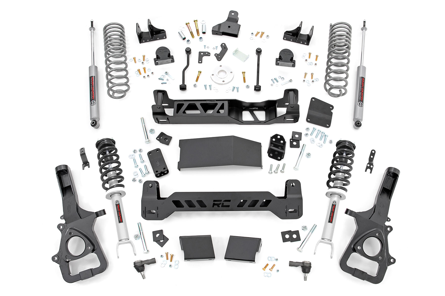 Rough Country 6 Inch Lift Kit N3 Struts Dual Rate Coils Ram 1500 4WD (2019-2024)