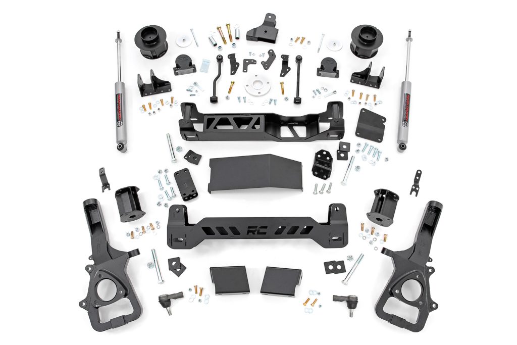 Rough Country 5 Inch Lift Kit Air Ride Ram 1500 4WD (2019-2024)
