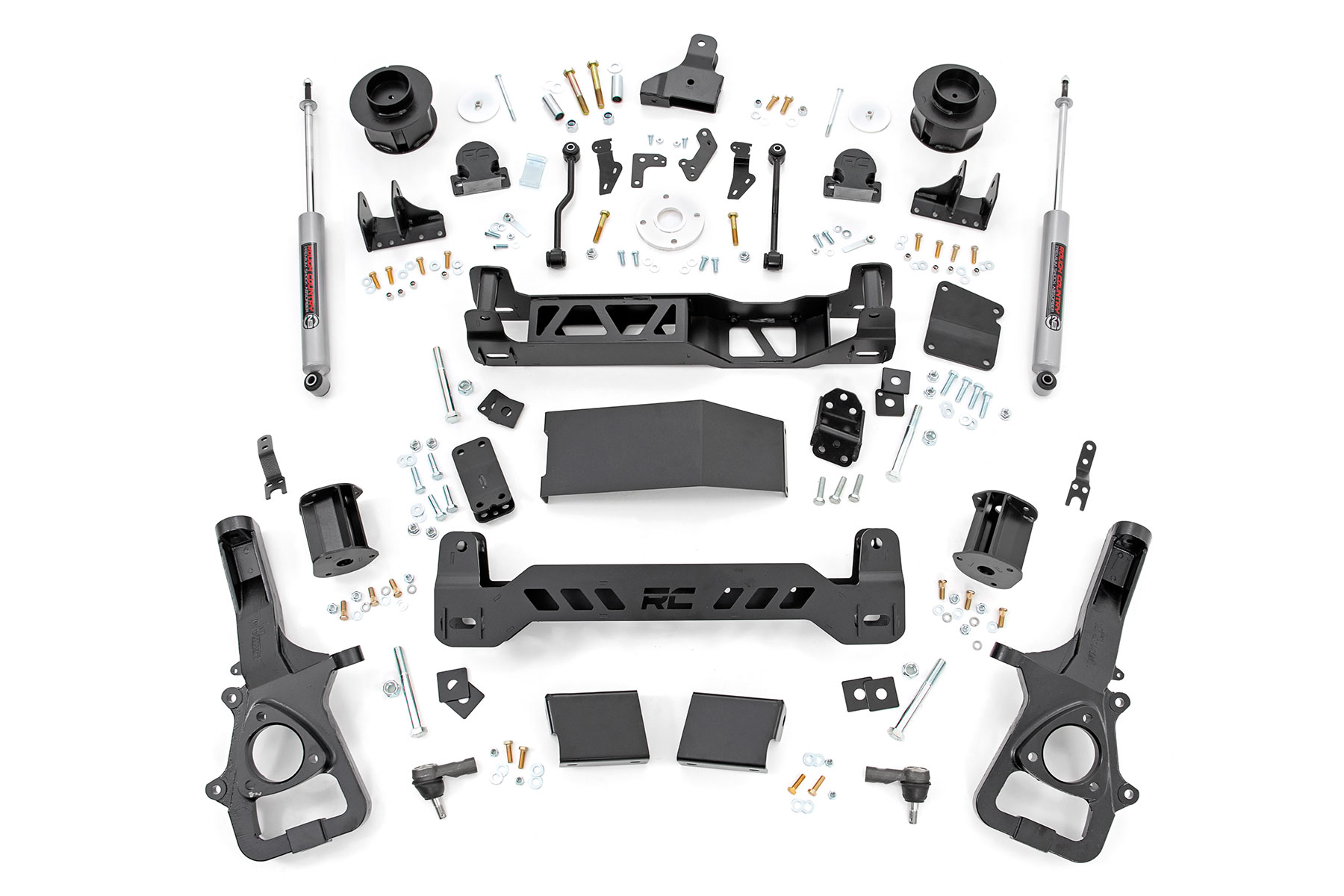 Rough Country 5 Inch Lift Kit Air Ride Ram 1500 4WD (2019-2024)