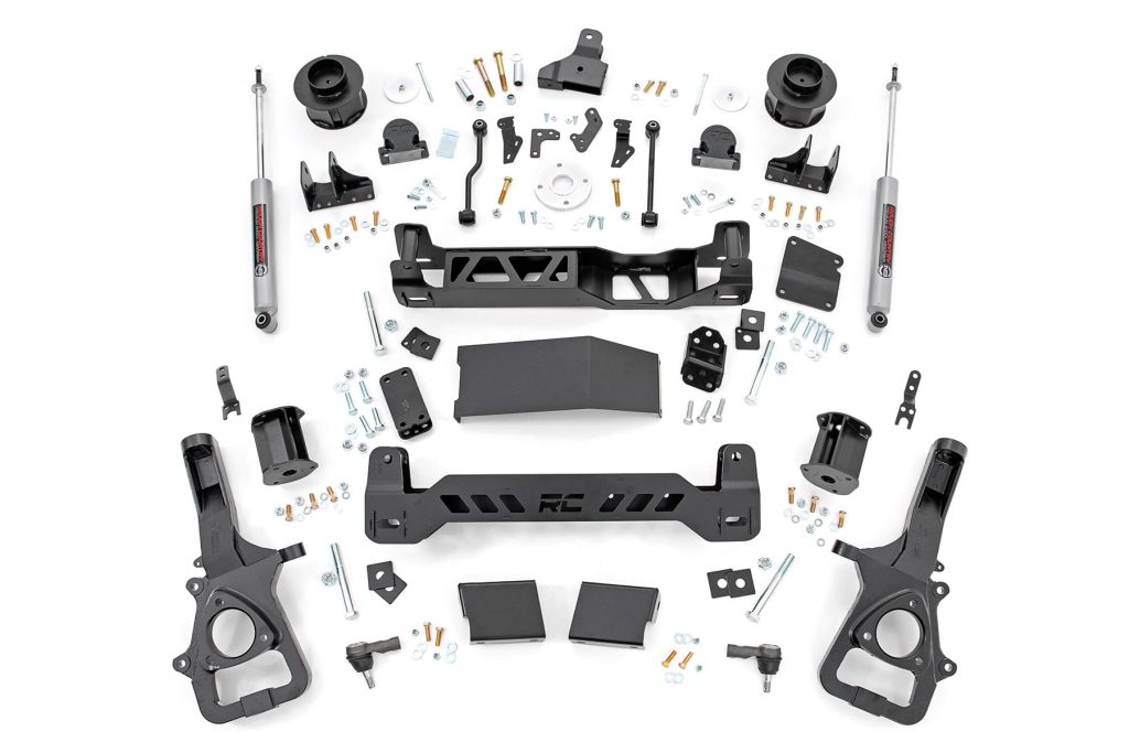 Rough Country 5 Inch Lift Kit 22XL Air Ride Ram 1500 4WD (2019-2024)