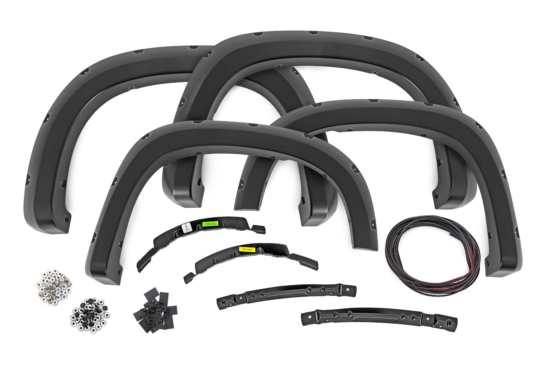 Rough Country Pocket Fender Flares GXD Sterling Grey Metallic Chevy Silverado 1500 (22-26)