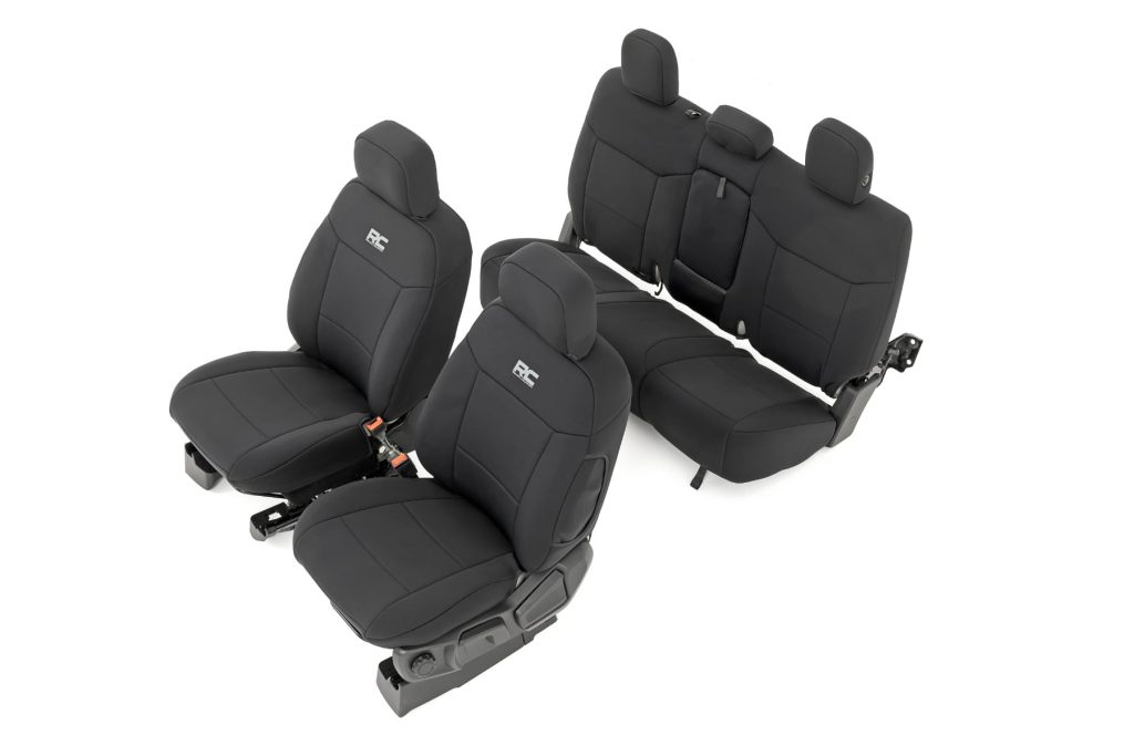 Rough Country Seat Covers FR Bucket and RR Bench Ford Ranger 2WD/4WD (2019-2026)