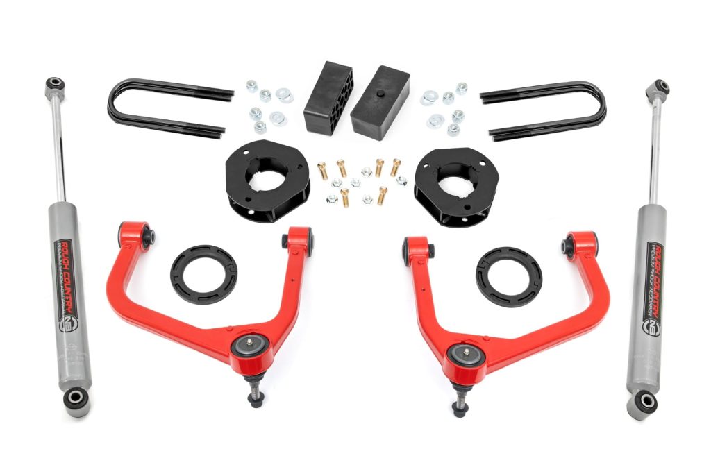 Rough Country 3.5 Inch Lift Kit Mono Leaf Rear GMC Sierra 1500 2WD/4WD (2025-2026)