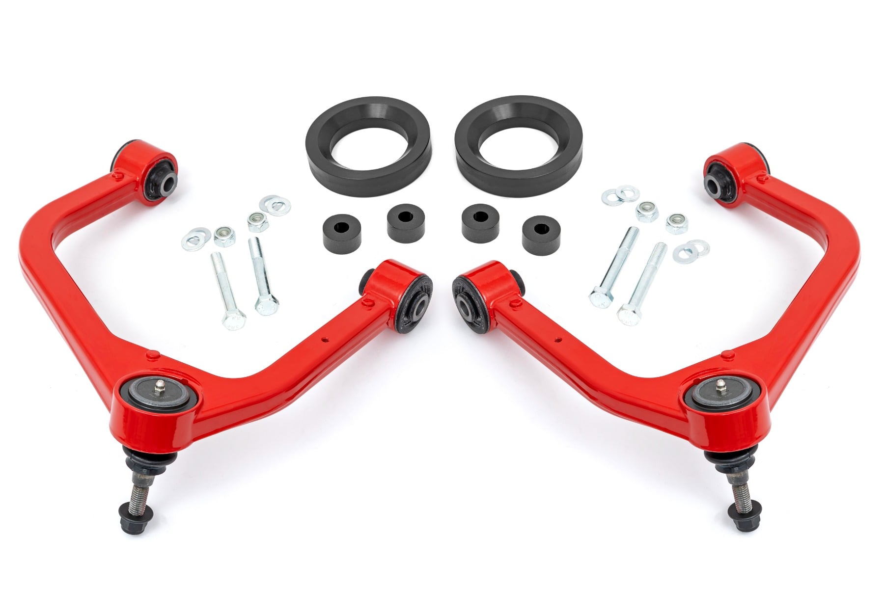 Rough Country 1.75 Inch Leveling Kit Forged Red UCA AT4 GMC Sierra 1500 (2019-2026)