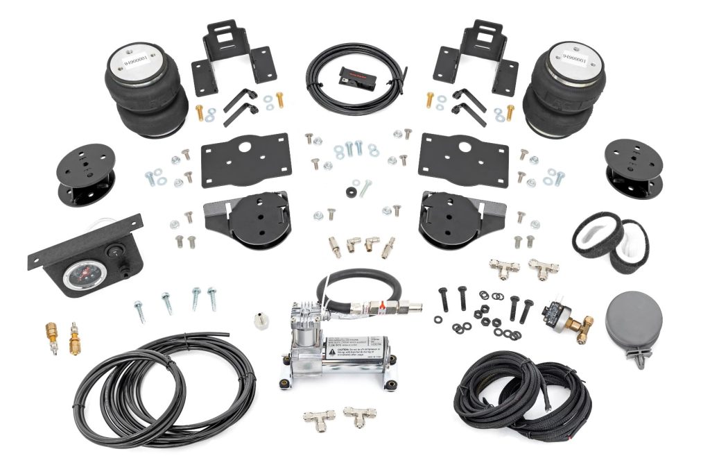 Rough Country Air Spring Kit w/compressor 4 Inch Lift Kit Ram 1500 4WD (2019-2026)