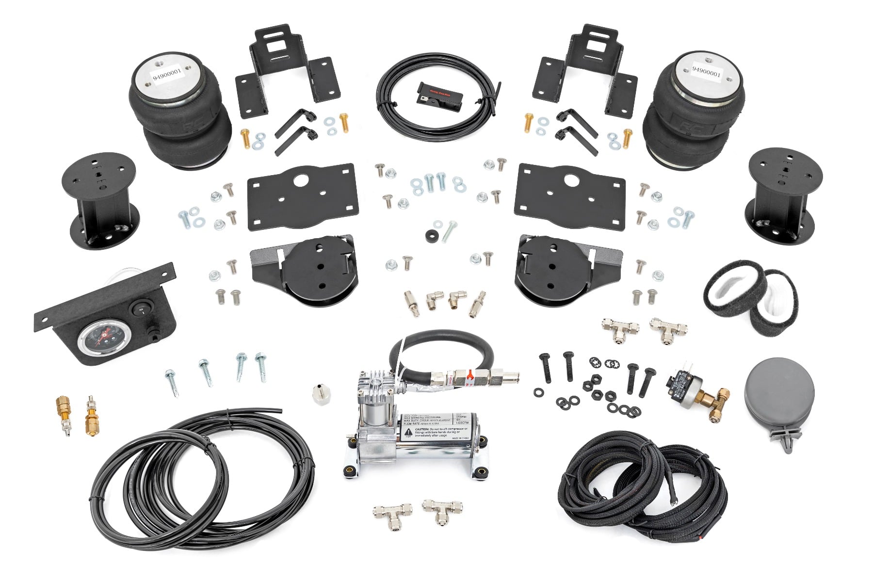 Rough Country Air Spring Kit w/compressor 6 Inch Lift Kit Ram 1500 4WD (2019-2026)