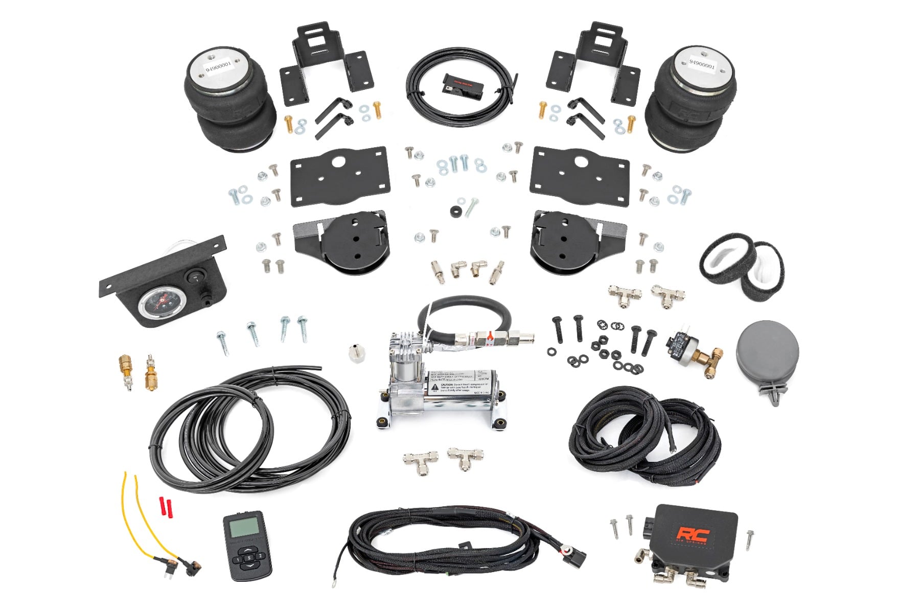 Rough Country Air Spring Kit w/compressor Wireless Controller Ram 1500 4WD (2019-2026)
