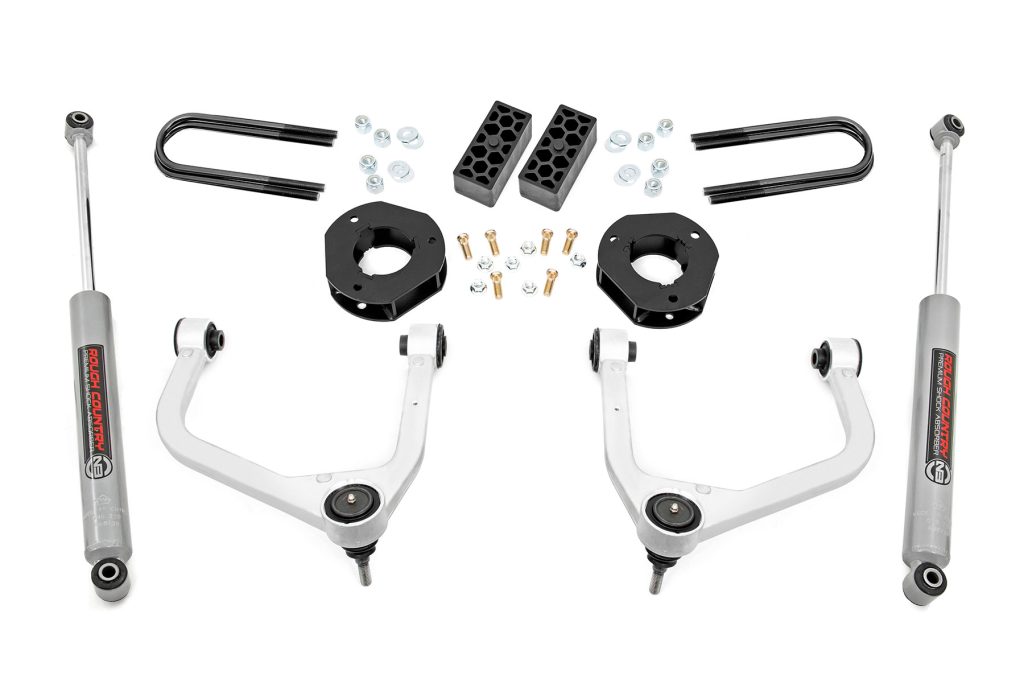 Rough Country 3.5 Inch Lift Kit Rear Mono Leaf Chevy Silverado 1500 2WD/4WD (2025-2026)