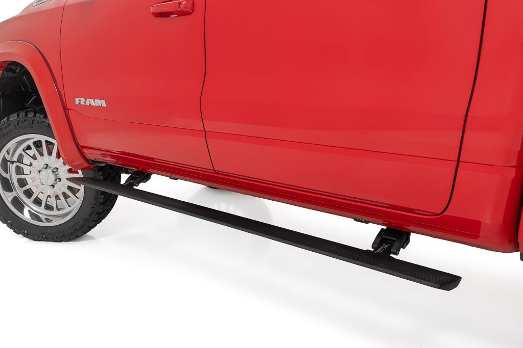 Rough Country Power Running Boards Dual Electric Motor Crew Cab Ram 1500 (19-26)/1500 TRX (21-24)