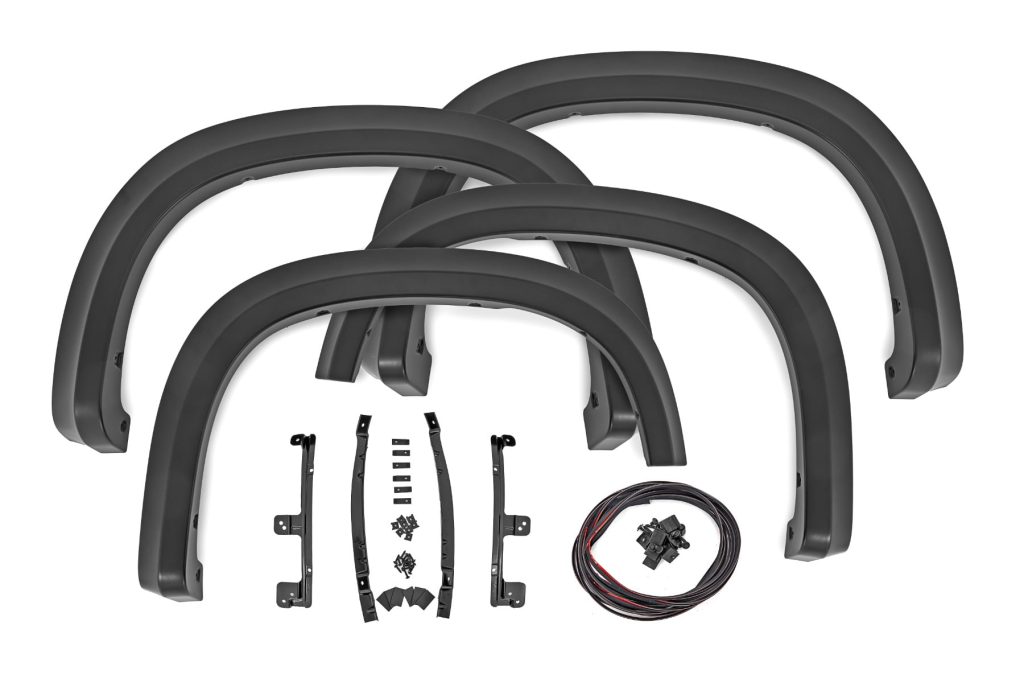 Rough Country Sport Fender Flares GBD Cypress Gray Chevy Silverado 1500 2WD/4WD (19-26)