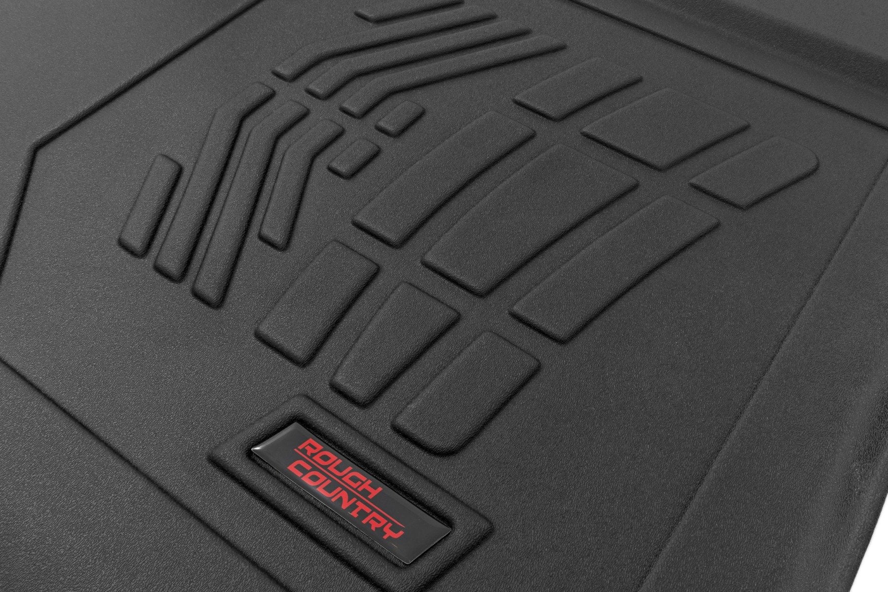 Rough Country Sure-Fit Floor Mats FR & RR FR Bucket Crew Chevy/GMC 1500/2500HD/3500HD (19-26)