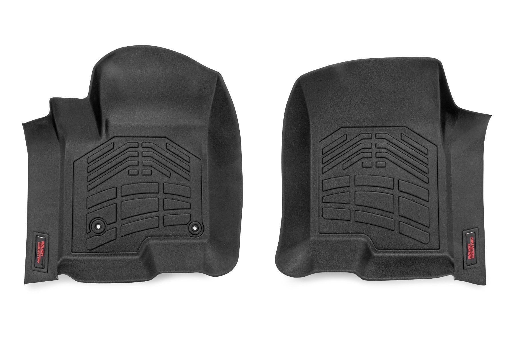 Rough Country Sure-Fit Floor Mats FR & RR FR Bucket Crew Chevy/GMC 1500/2500HD/3500HD (19-26)