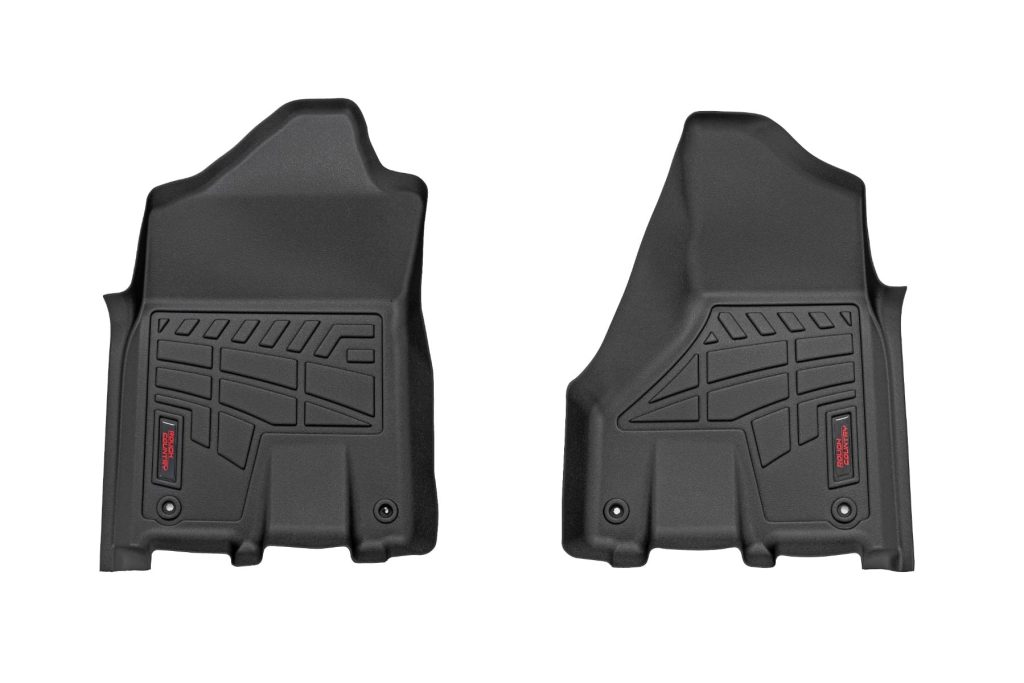 Rough Country Sure-Fit Floor Mats Front Bucket Crew Ram 2500/3500 2WD/4WD (2019-2026)