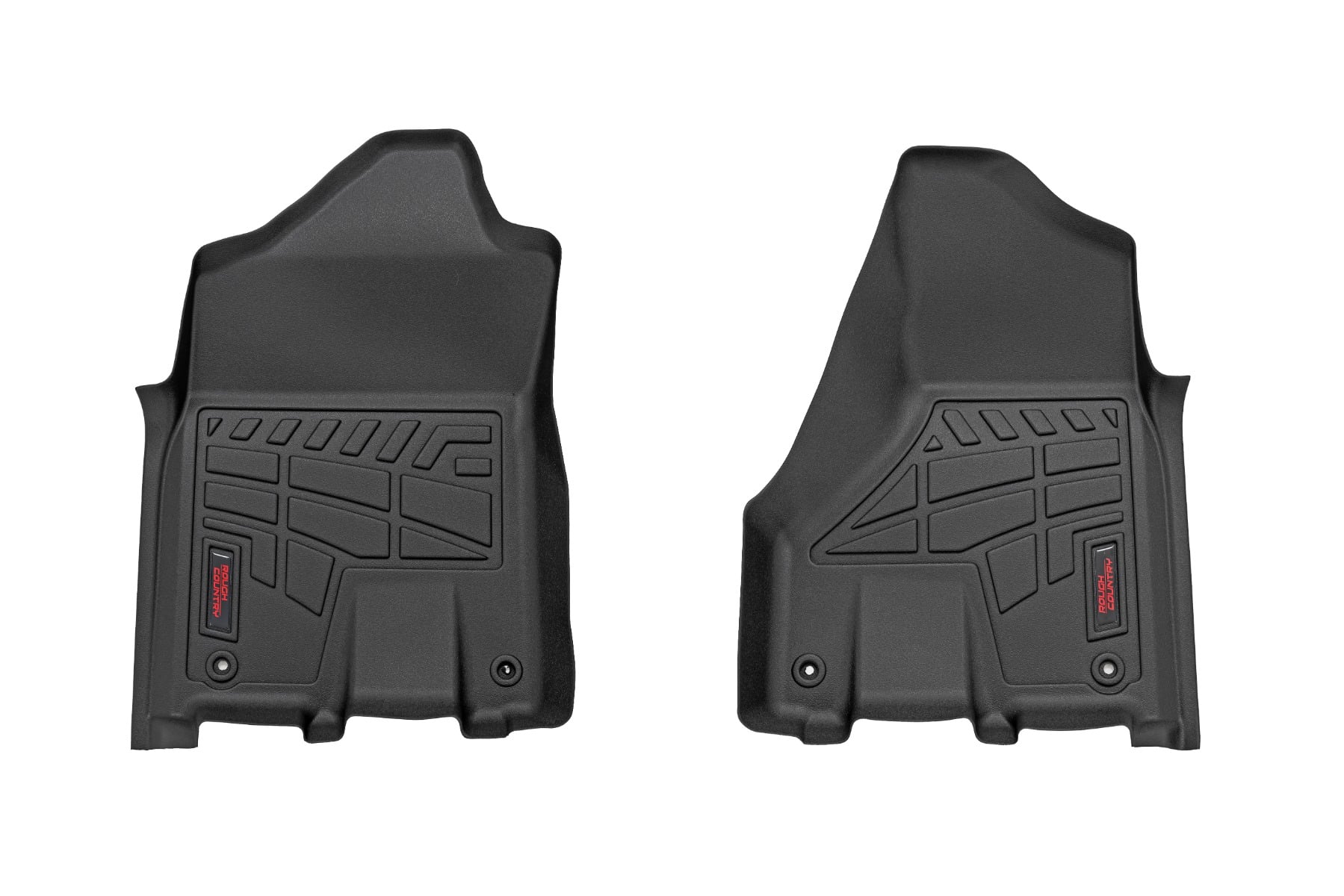 Rough Country Sure-Fit Floor Mats Front Bucket Crew Ram 2500/3500 2WD/4WD (2019-2026)