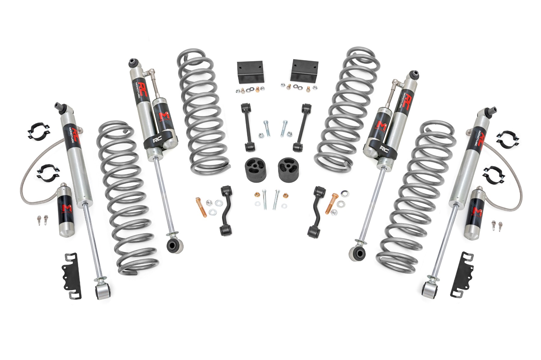 Rough Country 2.5 Inch Lift Kit Coils M1R Jeep Wrangler Unlimited 4WD (2018-2023)