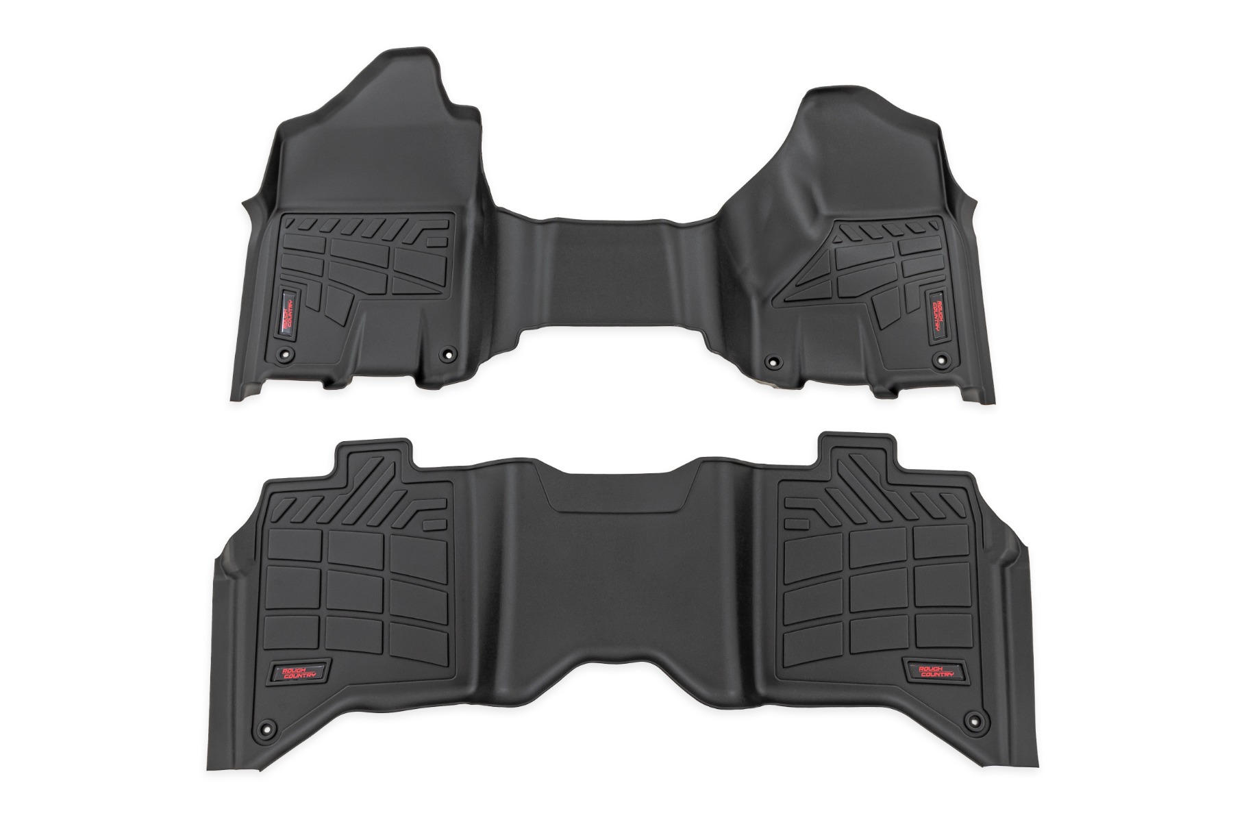 Rough Country Sure-Fit Floor Mats Front & Rear Crew Ram 2500/3500 2WD/4WD (2019-2026)