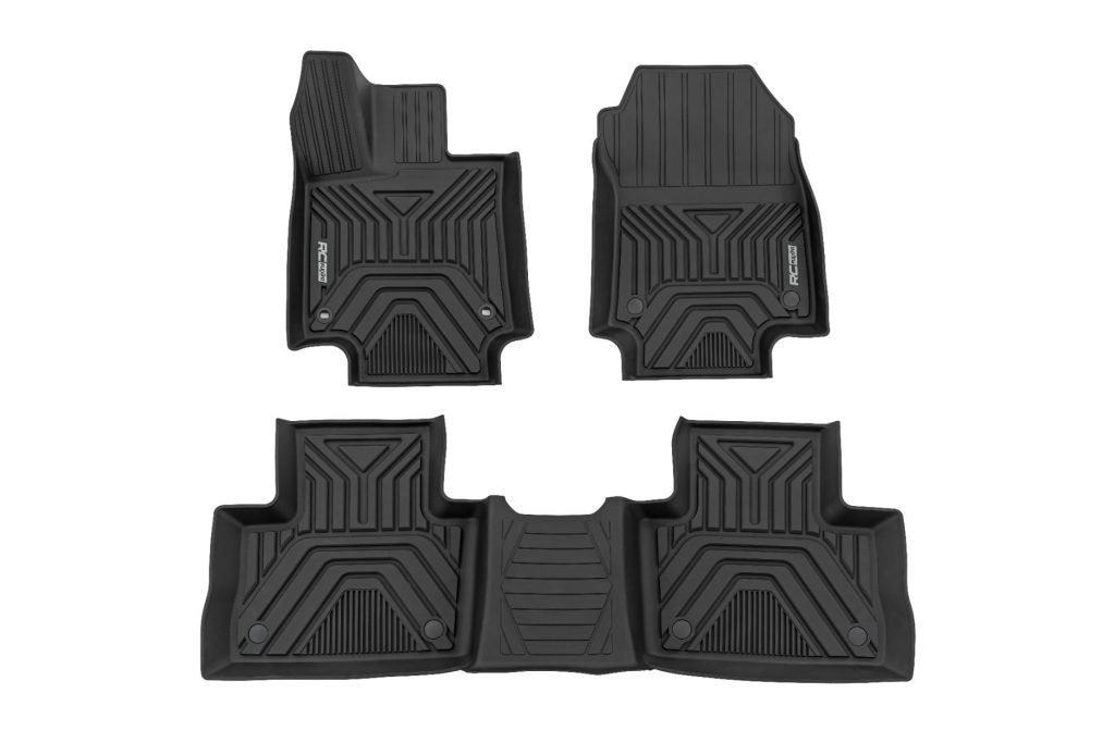Rough Country Flex-Fit Floor Mats Front & Rear Toyota RAV4 2WD/4WD (2019-2025)