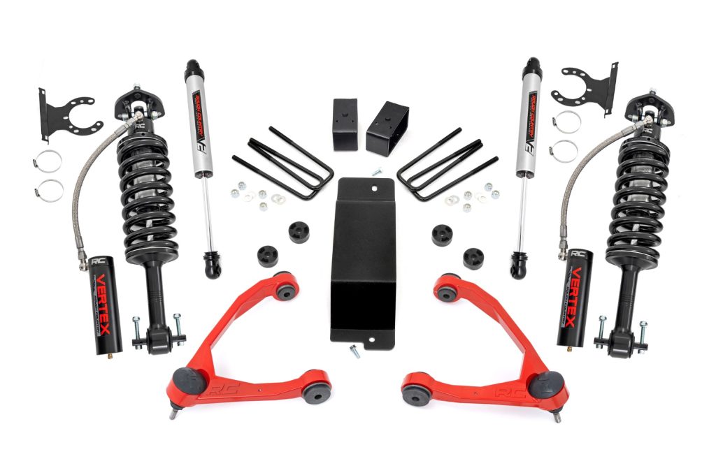 Rough Country 3.5 Inch Lift Kit Forged UCA Vertex/V2 Chevy/GMC 1500 (07-16)