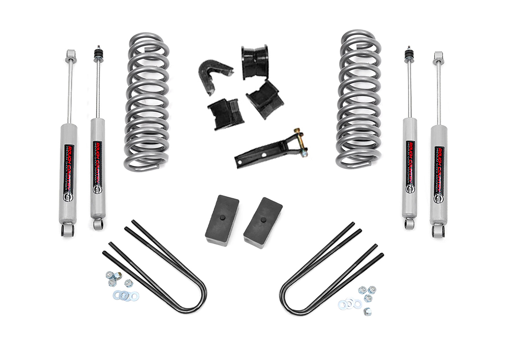 Rough Country 4 Inch Lift Kit Rear Blocks Ford F-100 4WD (1970-1976)