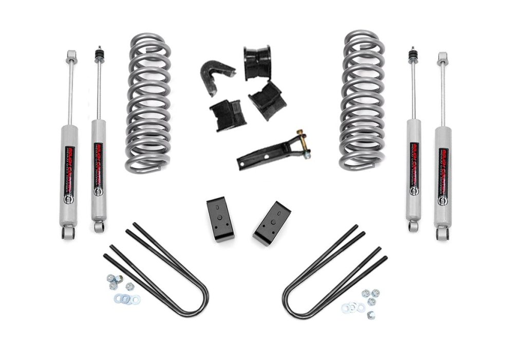 Rough Country 4 Inch Lift Kit Rear Blocks Ford Bronco 4WD (1978-1979)