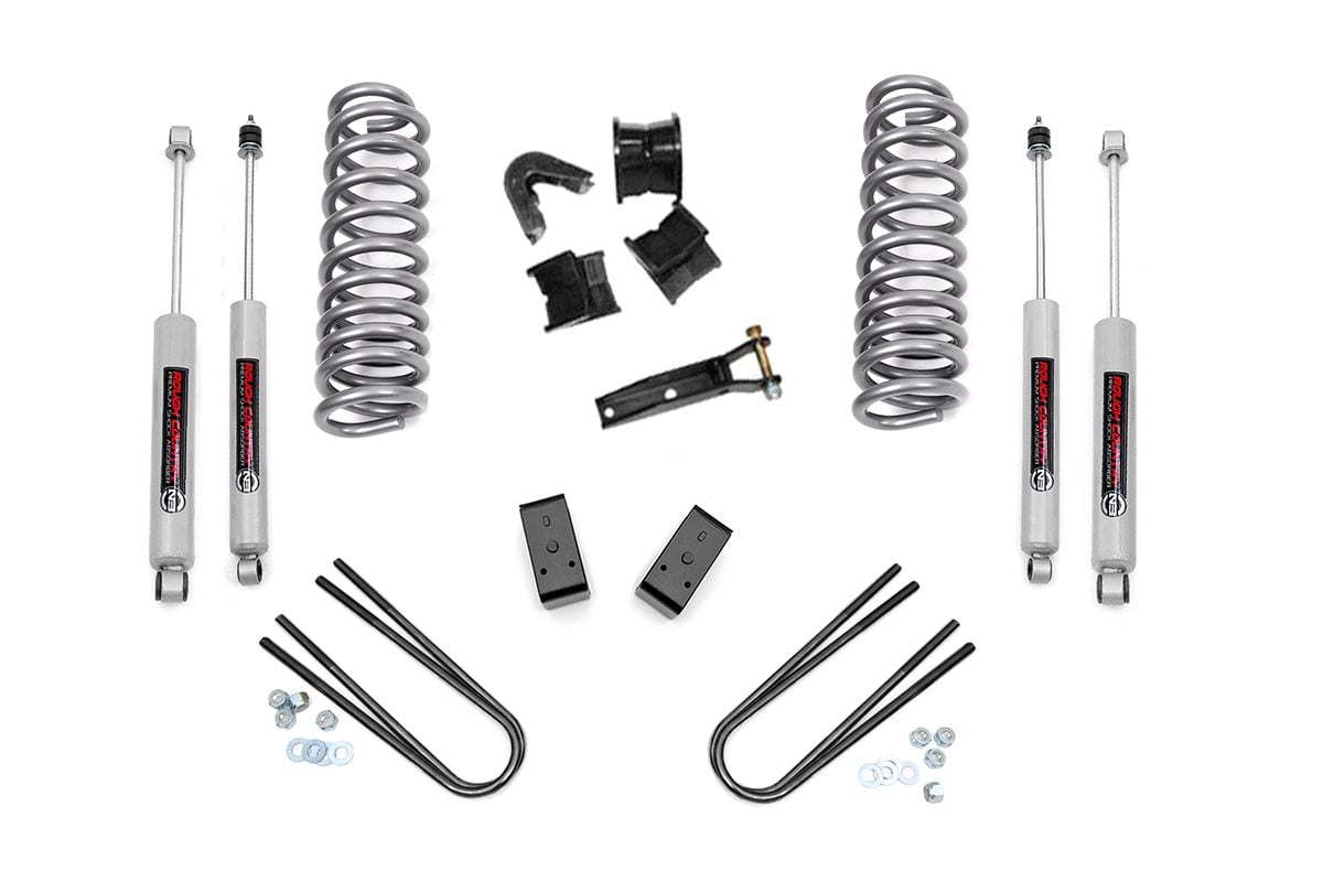 Rough Country 4 Inch Lift Kit Rear Blocks Ford Bronco 4WD (1978-1979)