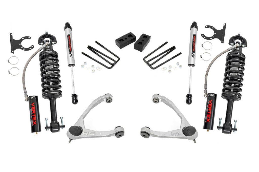 Rough Country 3.5 Inch Lift Kit Forged UCA Cast Steel Vertex/V2 Chevy/GMC 1500 (07-13)