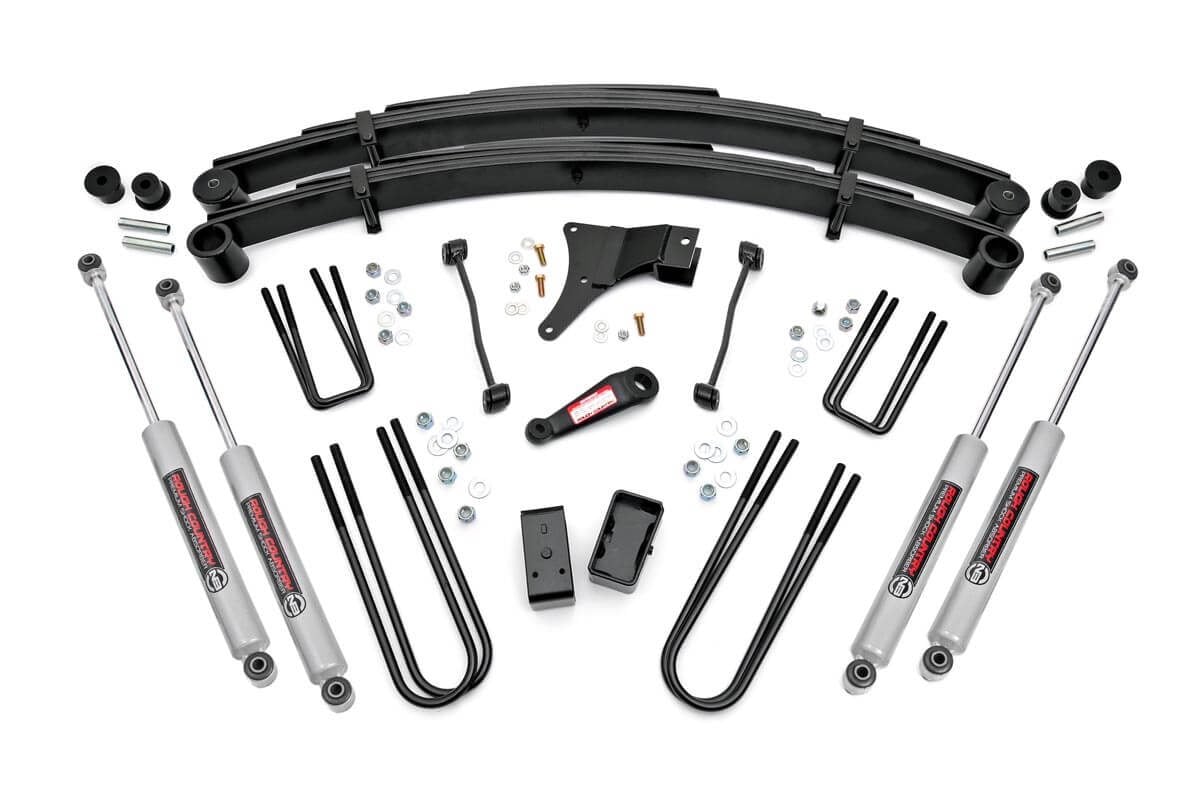 Rough Country 6 Inch Lift Kit Rear Blocks Ford F-250/F-350 Super Duty 4WD (1999)